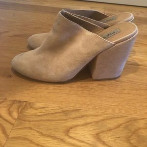 Steve Madden Nude Suede Boots